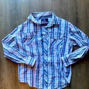 🔥 Drill vintage button down pearl snap